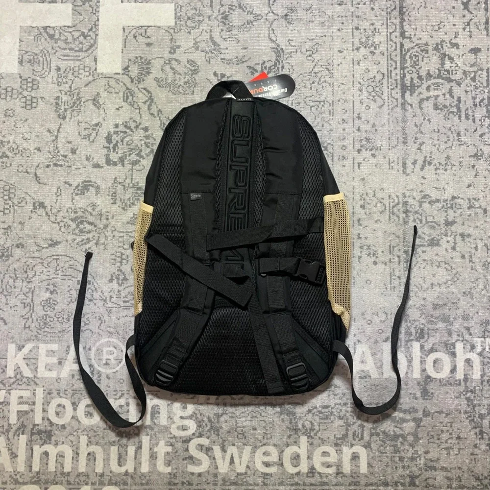 Supreme Backpack FW17 Cordura Ripstop Teal Blue Black Bag